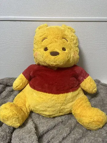 곰돌이 푸 빨간 볼 그랑 봉제 인형 앉은 Ver. 봉제 인형