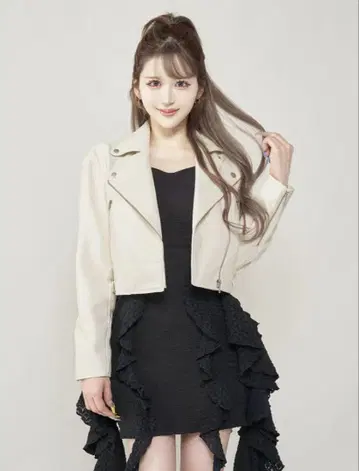 Darich 더블 벨트 라이더 자켓 IVO