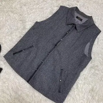 레리안 베스트 그레이 울 실크 나일론 합성 피혁 13 XL