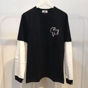 굿이너프 GOODENOUGH '블루' 티셔츠 페이크 레이어드