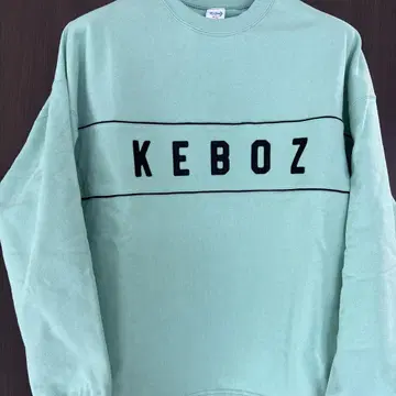 KEBOZ 민트 그린 크루넥 맨투맨
