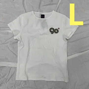 9090girl 로고 걸 크롭 티 L 티셔츠