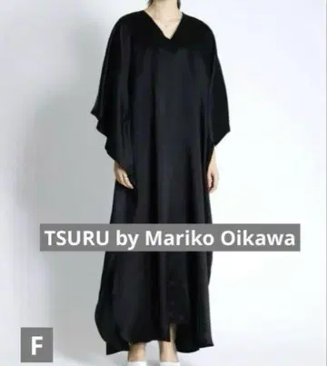 TSURU by Mariko Oikawa 오버 사이즈 새틴 드레스