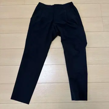 United Tokyo 블랙 쿨 스트레치 슬랙스 허리밴딩