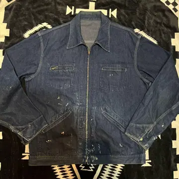 60년대 VINTAGE OSHKOSH 데님 자켓 오슈코슈 페인트