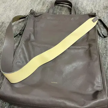 ORSETTO 브라운 가죽 핸드백