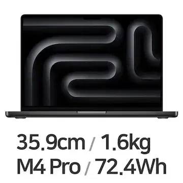 [미개봉]애플 맥북 프로14 M4 12core 16GPU 24GB 512