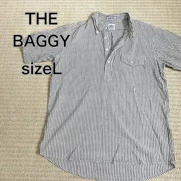 THE BAGGY 풀오버 반팔 셔츠 하프 버튼 버튼 다운