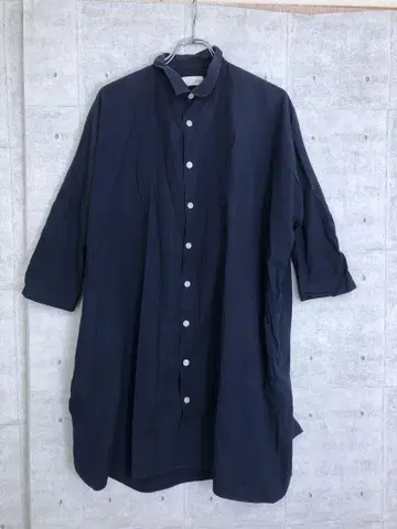 HUIS 하우스 지발 브랜드 도메스틱 엔슈 직물 셔츠 원피스