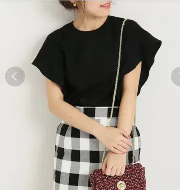 스픽 앤 스팬 소데프레 프렌치 돌먼 블라우스 블랙