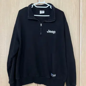 Jeep 블랙 지퍼 업 맨투맨