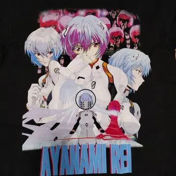 508 EVANGELION 아야나미 레이 사도 단면 프린트 티셔츠