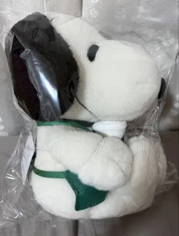 스타벅스 그린 에이프런 스누피 봉제 인형 스벅