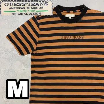 WD32 GUESS JEANS U.S.A. 보더 티셔츠