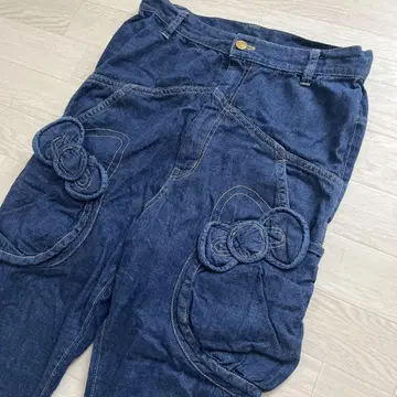 빈티지 레어 메르시보쿠 헬로키티 콜라보 데님 사이즈 1used