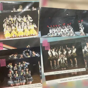 AKB48 극장 공연 가요제 촬영 브로마이드 4세트 거치대 포함