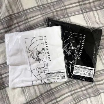 우사미 리토 우미노이에 티셔츠 Black White 2개