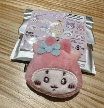 치이카와 산리오 콜라보 헌책방 게 마이멜로디 앞머리 클립