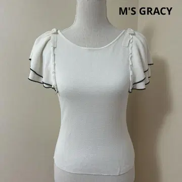 M'S GRACY 엠즈 그레이시 프릴 소매 리본 니트
