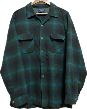 Pendleton 보드 셔츠 쉐도우 옴브레 체크 펜들턴
