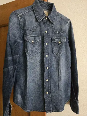 RALPH LAUREN 데님 블루 캐주얼 셔츠 긴팔