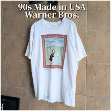 90년대 USA제 아트 패러디 뭉크의 외침 루니툰 티셔츠