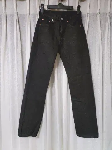 90s Levis 501 블랙 후 염색 데님 USA제