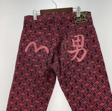 EVISU 데님 모노그램 가문 문장
