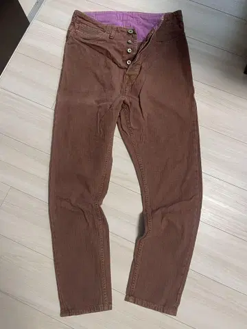 NATAL DESIGN 브라운 데님 팬츠