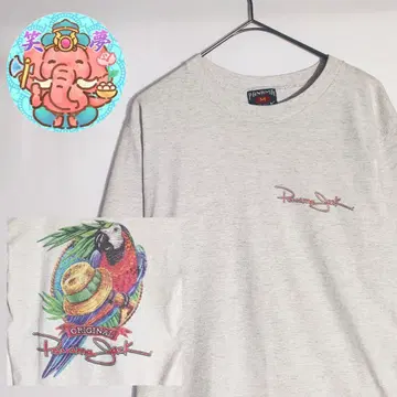 티셔츠 그레이 백 프린트 M 사이즈 90s USA제 기업