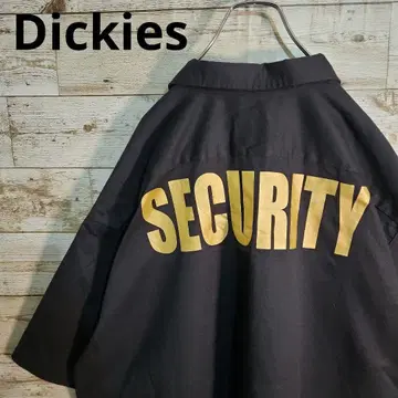 디키즈 워크 셔츠 블랙 3XL 검정 오버 사이즈