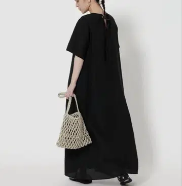 새상품 BEAUTY&YOUTH 시어 백 리본 원피스