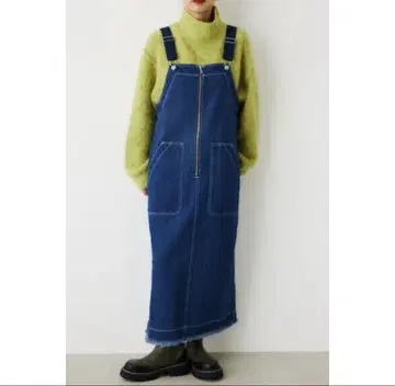 로데오 크라운 데님 점퍼 스커트 새상품급