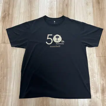 mont-bell 50주년 기념 티셔츠 XL 블랙