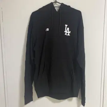 뉴에라 LA 로고 블랙 후드티 M 다저스