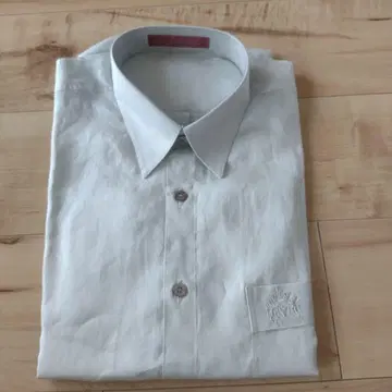LeCENT 린넨 100% 셔츠 일본제 옅은 그린