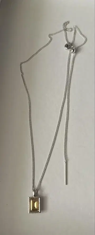 스와로브스키 크리스탈 골든 섀도우 목걸이 조절 가능 50cm