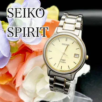 작동 손목시계 SEIKO SPIRIT 세이코 티타늄 데이트 남성용 E09