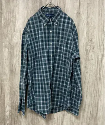 Ralph Lauren 체크 무늬 긴팔 셔츠 사이즈 M 그린