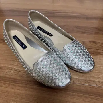 TALANTON 실버 민트 플랫 슈즈 24cm