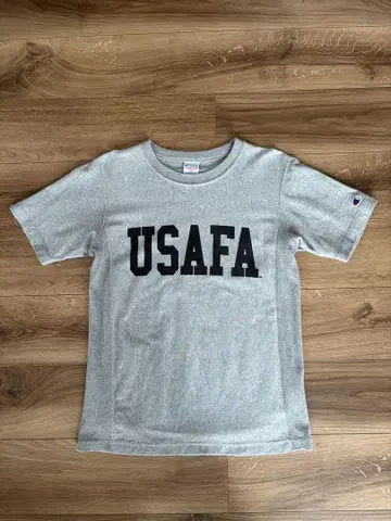USAFA 챔피온 리버스 위브 티셔츠 그레이 사이즈 L