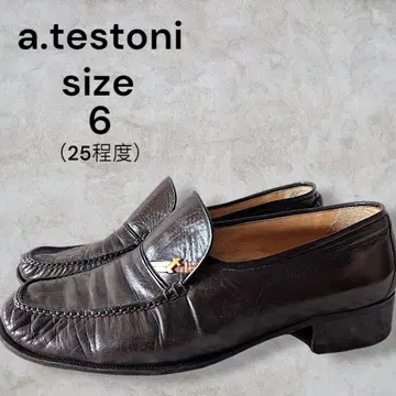 a.testoni 아 테스토니 모카신 로퍼 가죽 브라운 25