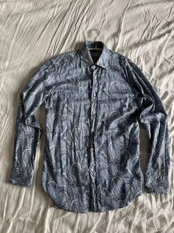 ETRO 페이즐리 무늬 긴팔 셔츠 S