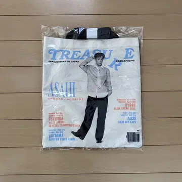 미개봉 새상품 treasure 아사히 토트백 팬 네이비 ASAHI