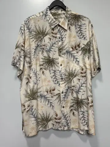 Batik Bay 반팔 알로하 셔츠 잎 패턴 XXL