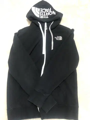 노스페이스 블랙 후드티 M