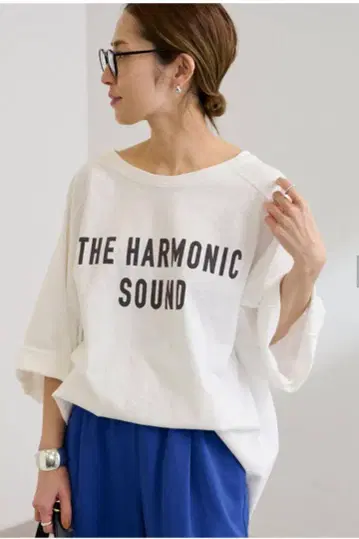 FRAMeWORK NEW 하프 슬리브 로고 TEE 화이트