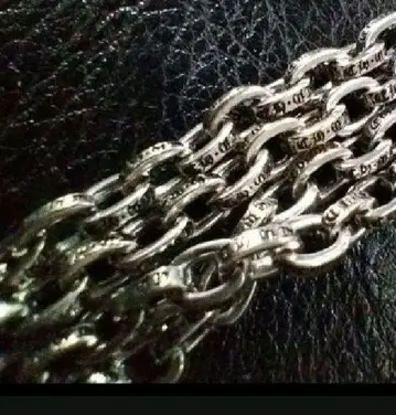 새상품 약 60cm 페이퍼 체인 silver925