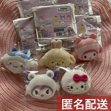 치이카와 (먼작귀) 산리오 헤어 클립 키티 푸딩 쿠로미 시나모롤 멜로디