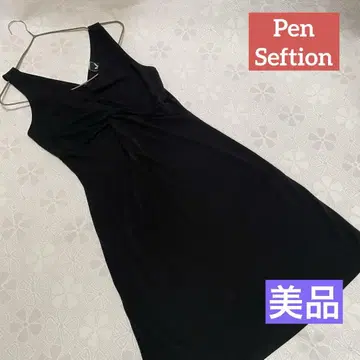 새상품급 PS 블랙 슬리브리스 미니 원피스 여성용 포멀